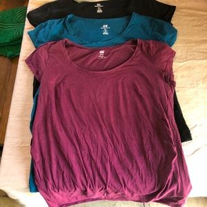 Three pack, soft maternity t shirt